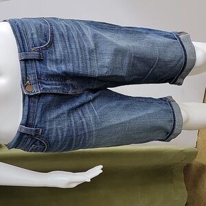 J Brand Athens 7871 Medium Wash Long Jean Shorts Size 30